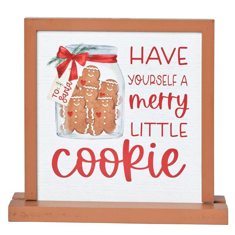 Blossom Bucket Christmas Decor - Gingerbread Cookie Sign