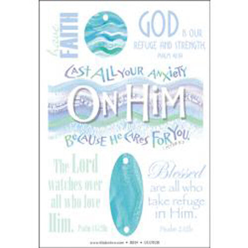 ITT Craft Supply - Timeless Transfer Rub-ons God Cares