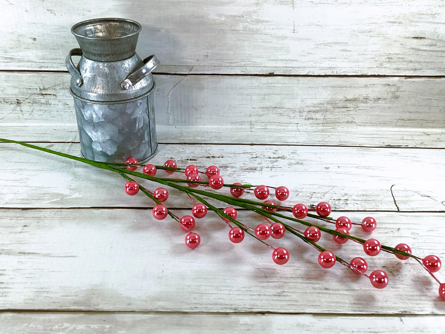 Darice Floral Supply - Rose Pink Berry Pearl Floral Spray Pick 12pc Set