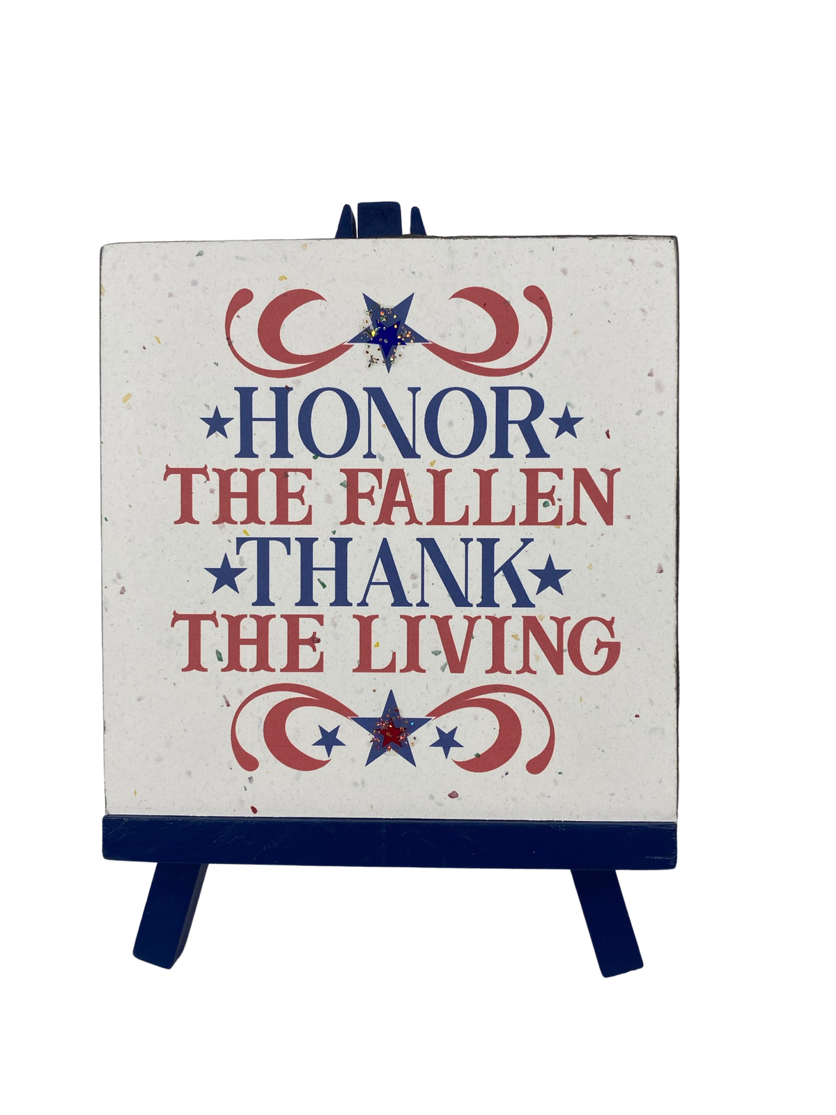 AGD Patriotic Decor - Memorial Veteran Day Sign Easel Display