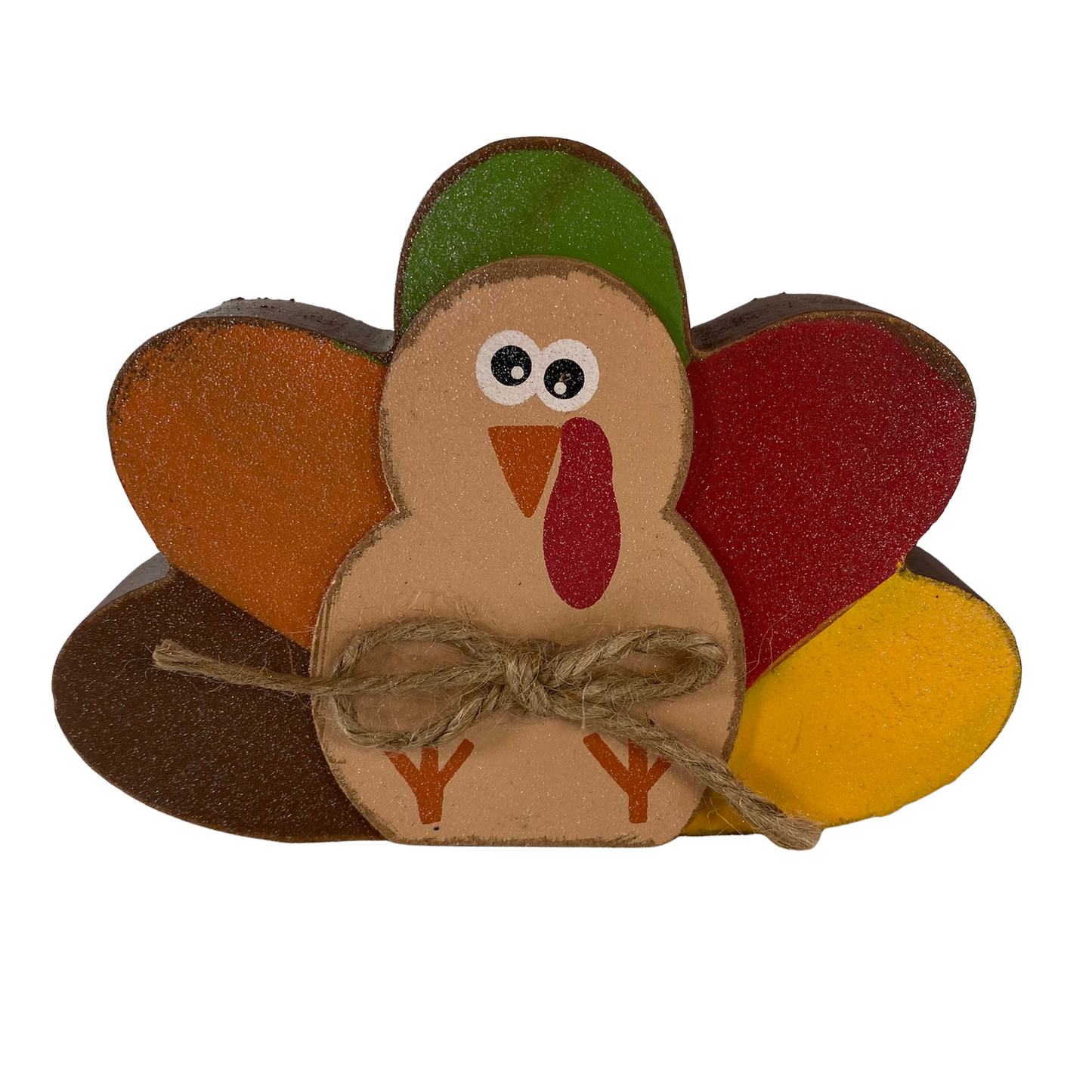 AGD Fall Decor - Chunky Turkey Pumpkin Stuffing Begin Block Sign 2pc Set