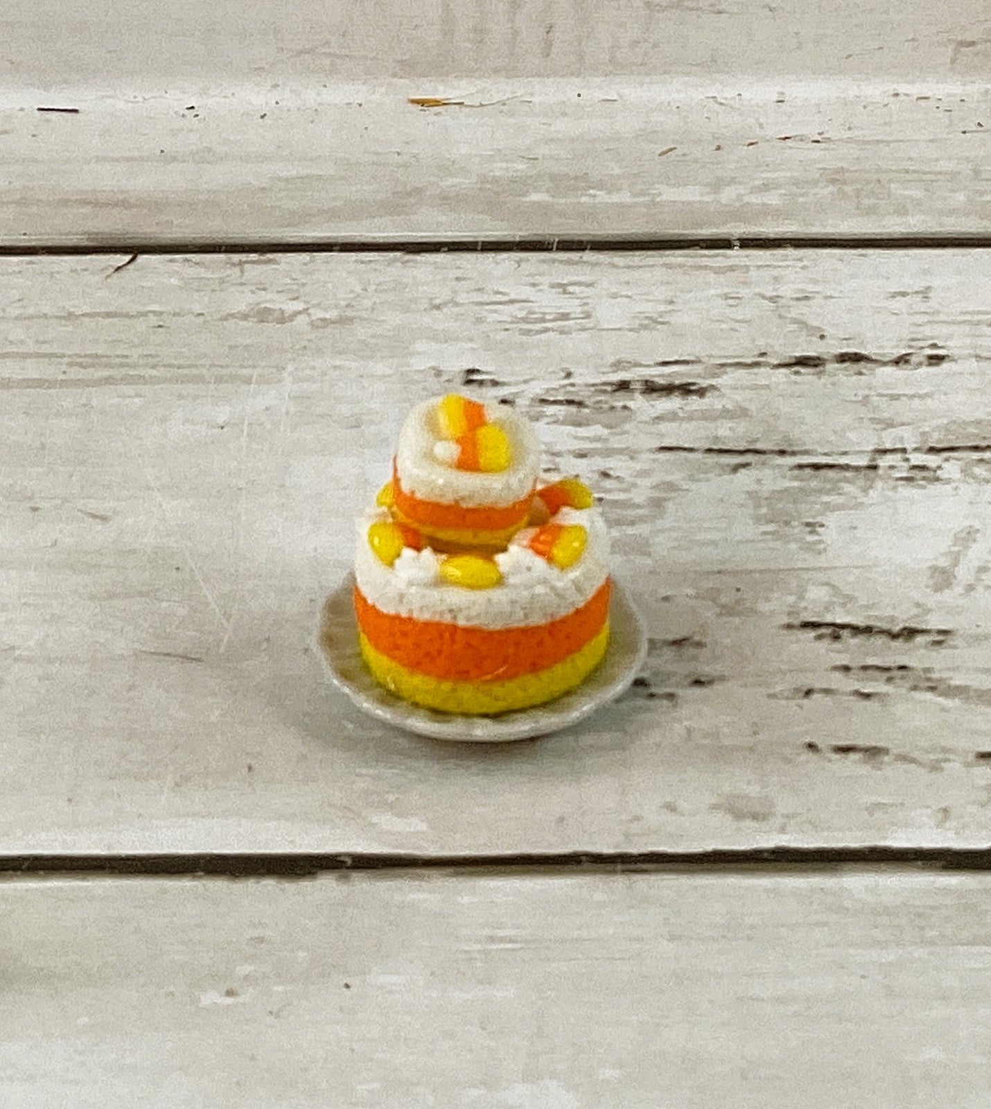 AGD Fall Decor - Miniature Candy Corn Harvest Cake Dessert Display