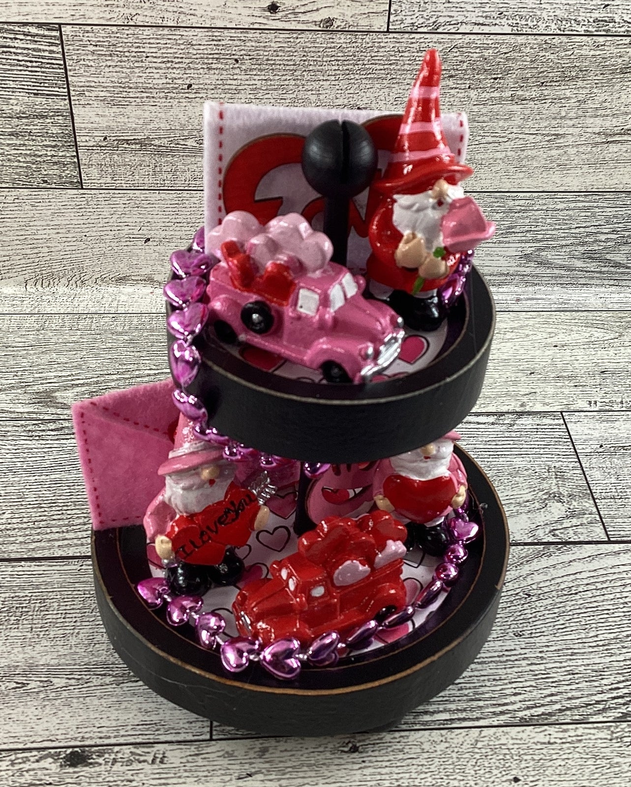 AGD Valentines Decor - Small Miniature Gnome Tray Complete Display