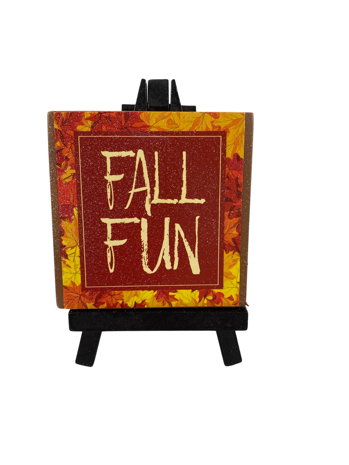 AGD Fall Decor - Fall Fun Turkey Time Reversible Easel Sign