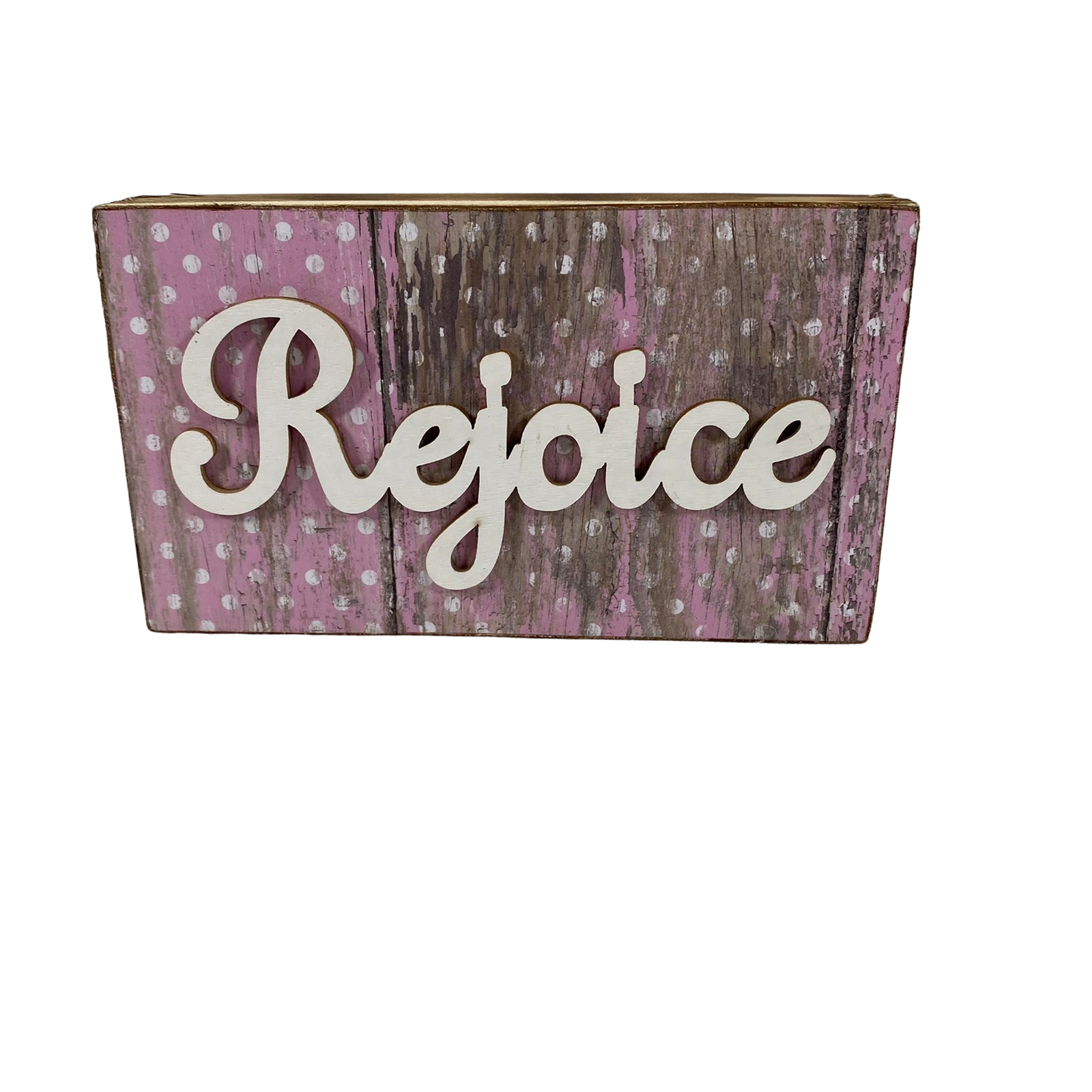AGD Easter Decor - Forgiven Rejoice Reversible Block Sign