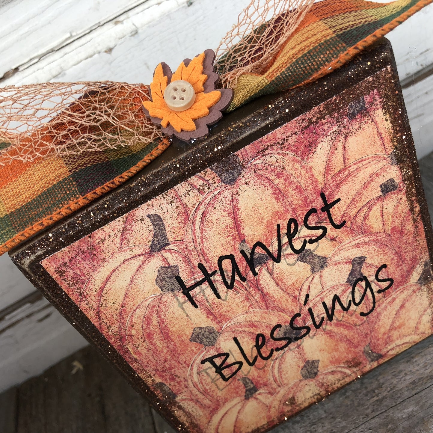 AG Designs Fall Decor -Harvest Blessings #613/62
