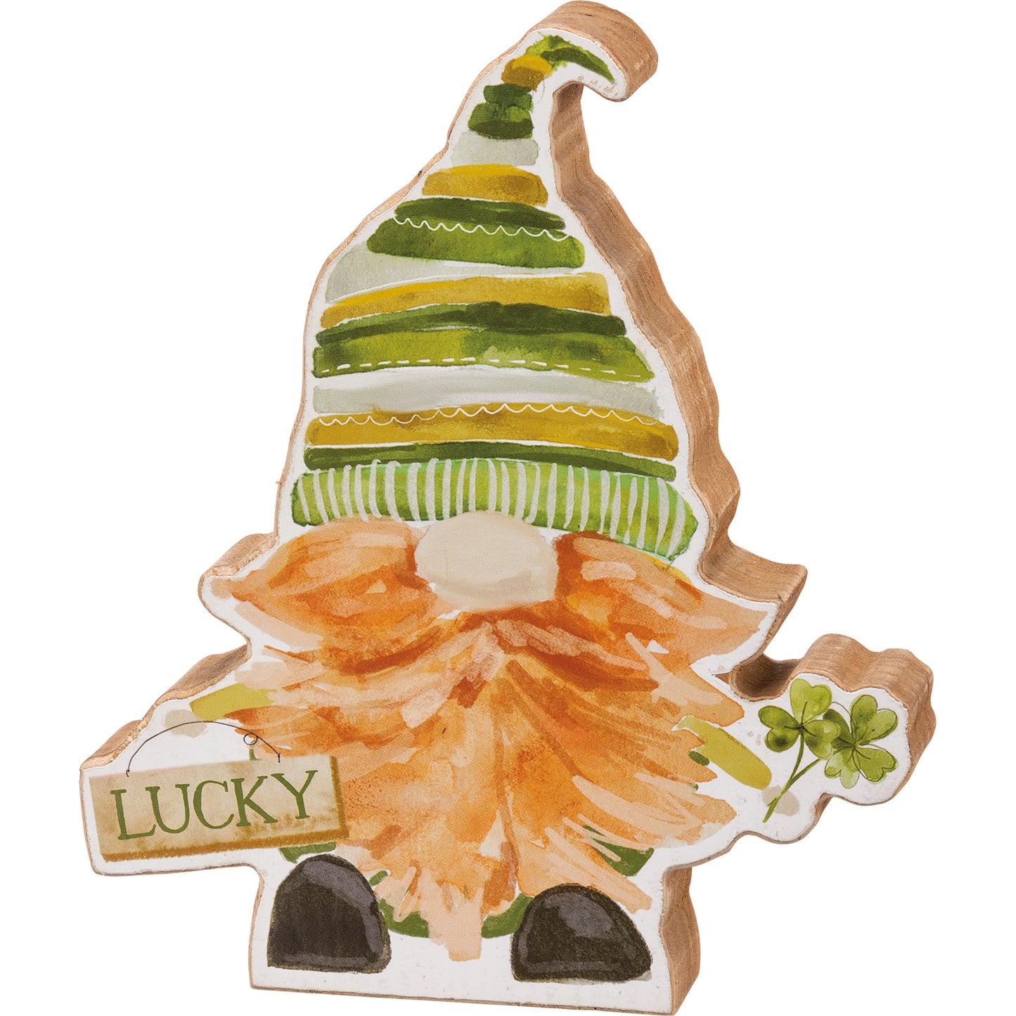 PBK St Patrick's Decor - Gnome Theme Chunky Sitter and Signs 3pc Set