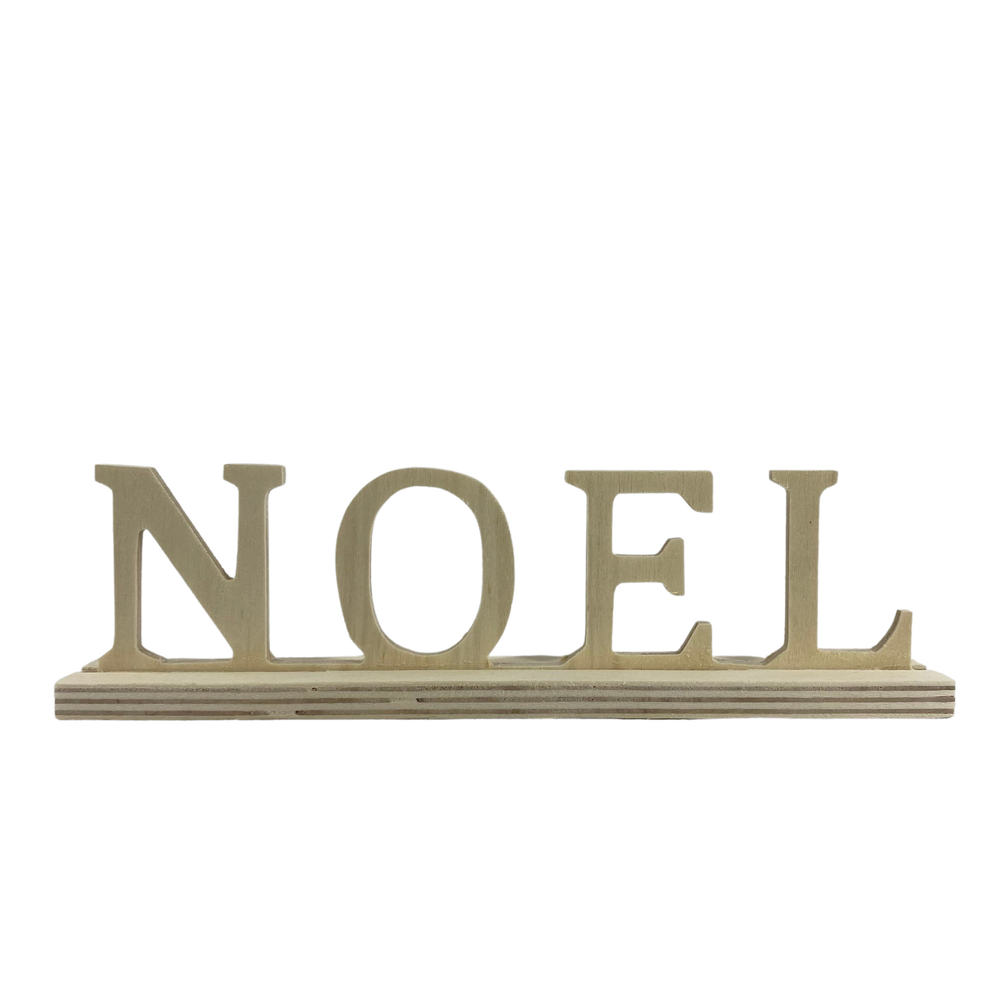 Michaels Christmas Craft Decor - NOEL Unfinished Die Cut Wood