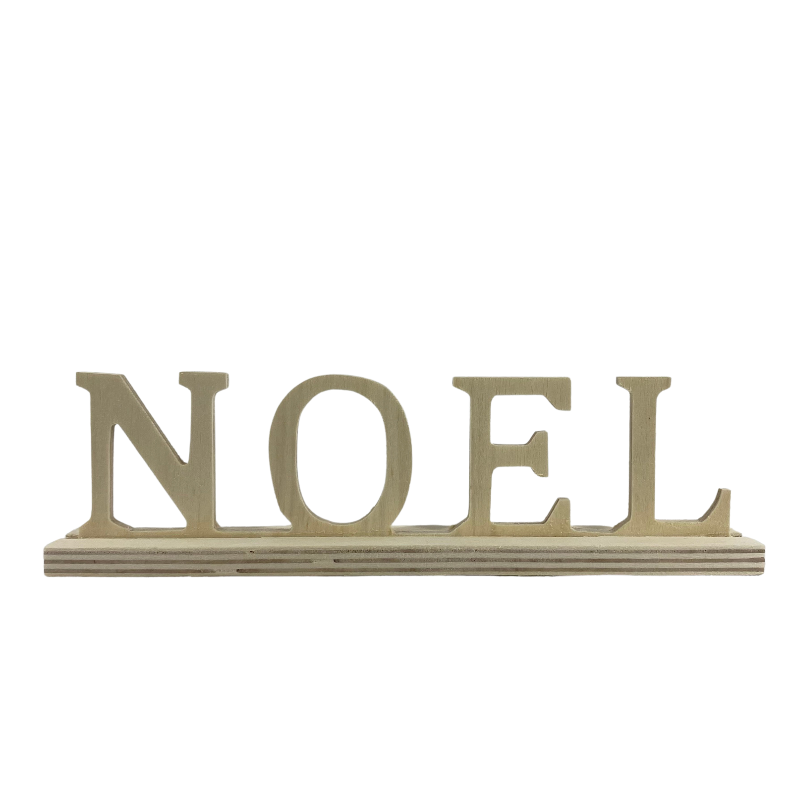 Michaels Christmas Craft Decor - NOEL Unfinished Die Cut Wood
