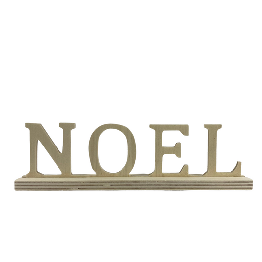 Michaels Christmas Craft Decor - NOEL Unfinished Die Cut Wood