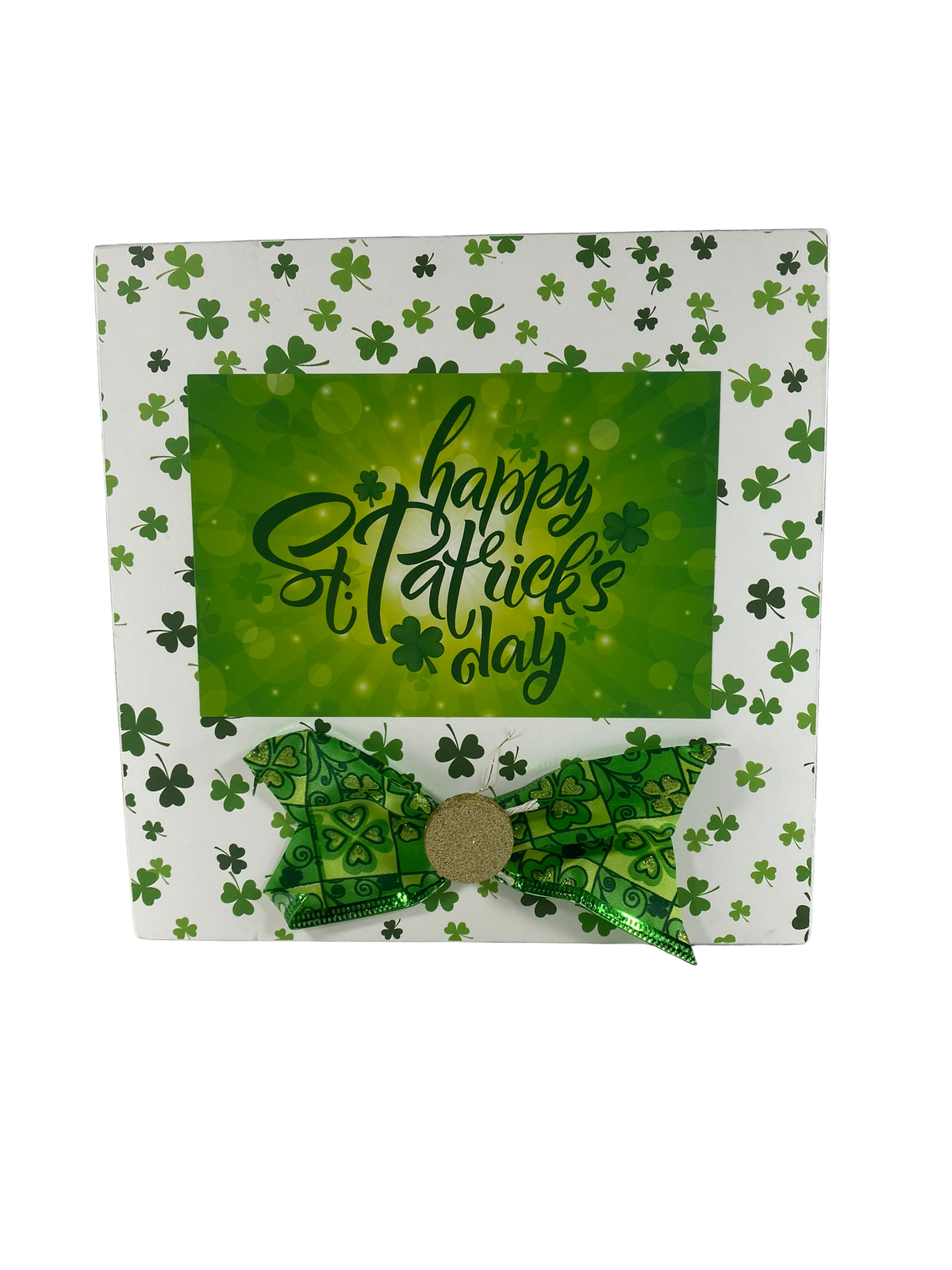 AGD St Patrick's Decor - Cheers Gnome Reversible Inset Box Sign