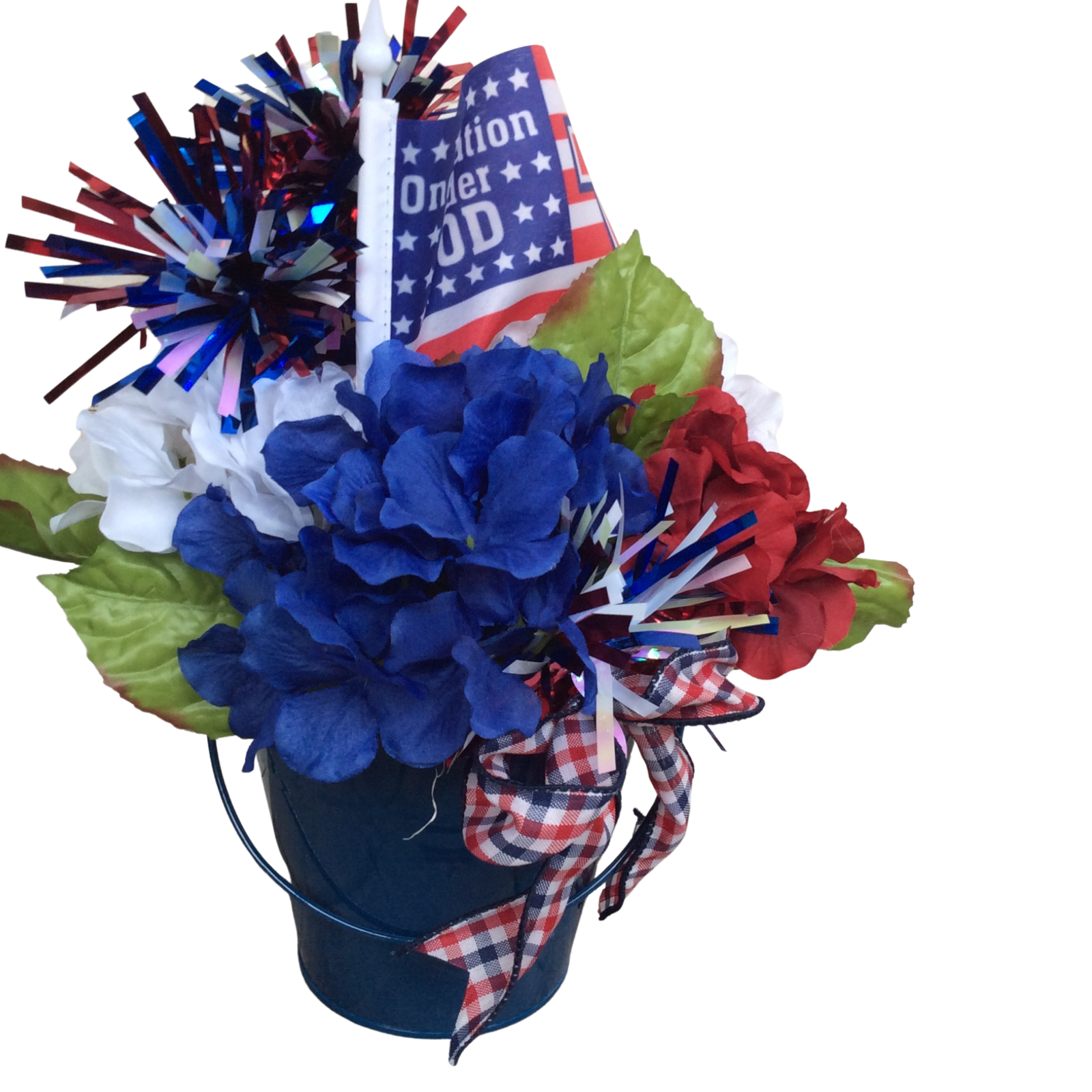 AGD Patriotic Decor - One Nation Under God Floral Centerpiece