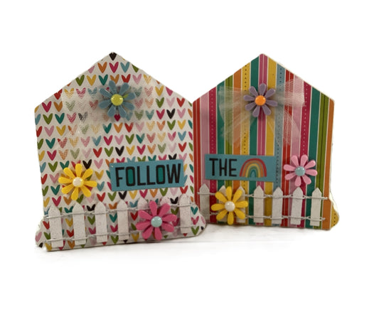 AGD Spring Decor - Follow The Rainbow Chunky House 2pc Set