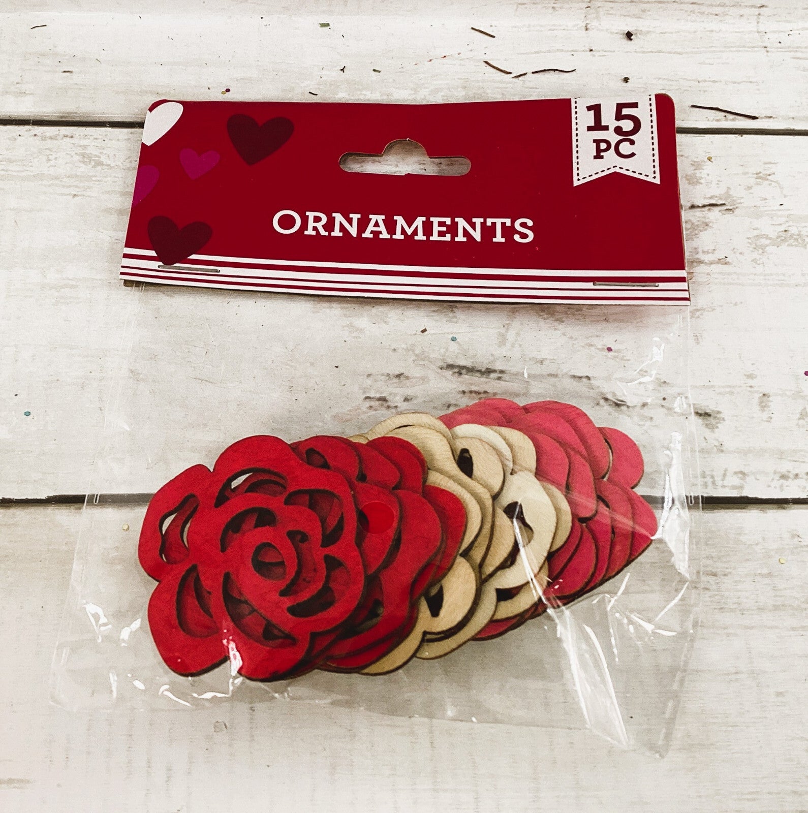 DT Valentines Craft Supplies - Heart Love Lips Roses Wood Die Cuts