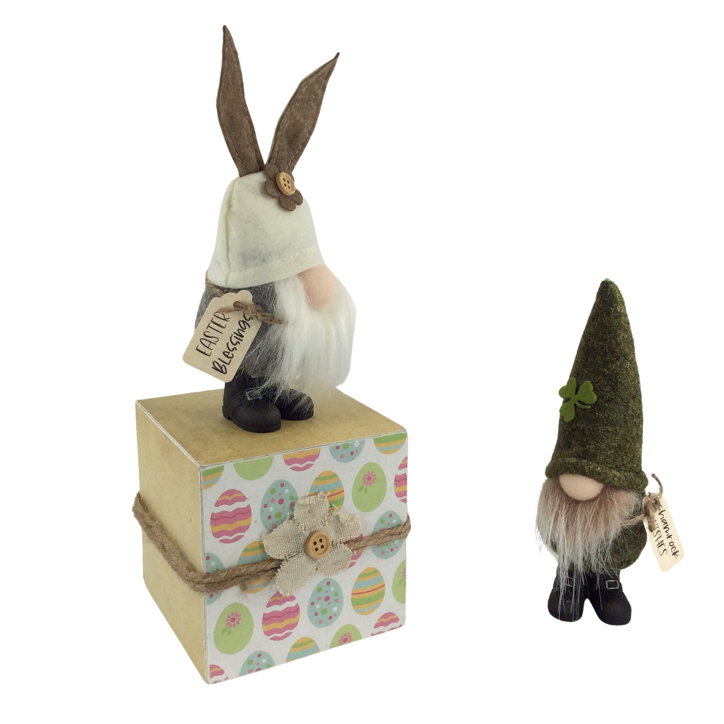 AGD St Patrick Decor - Reversible Easter Saint Patrick's Day Gnomes