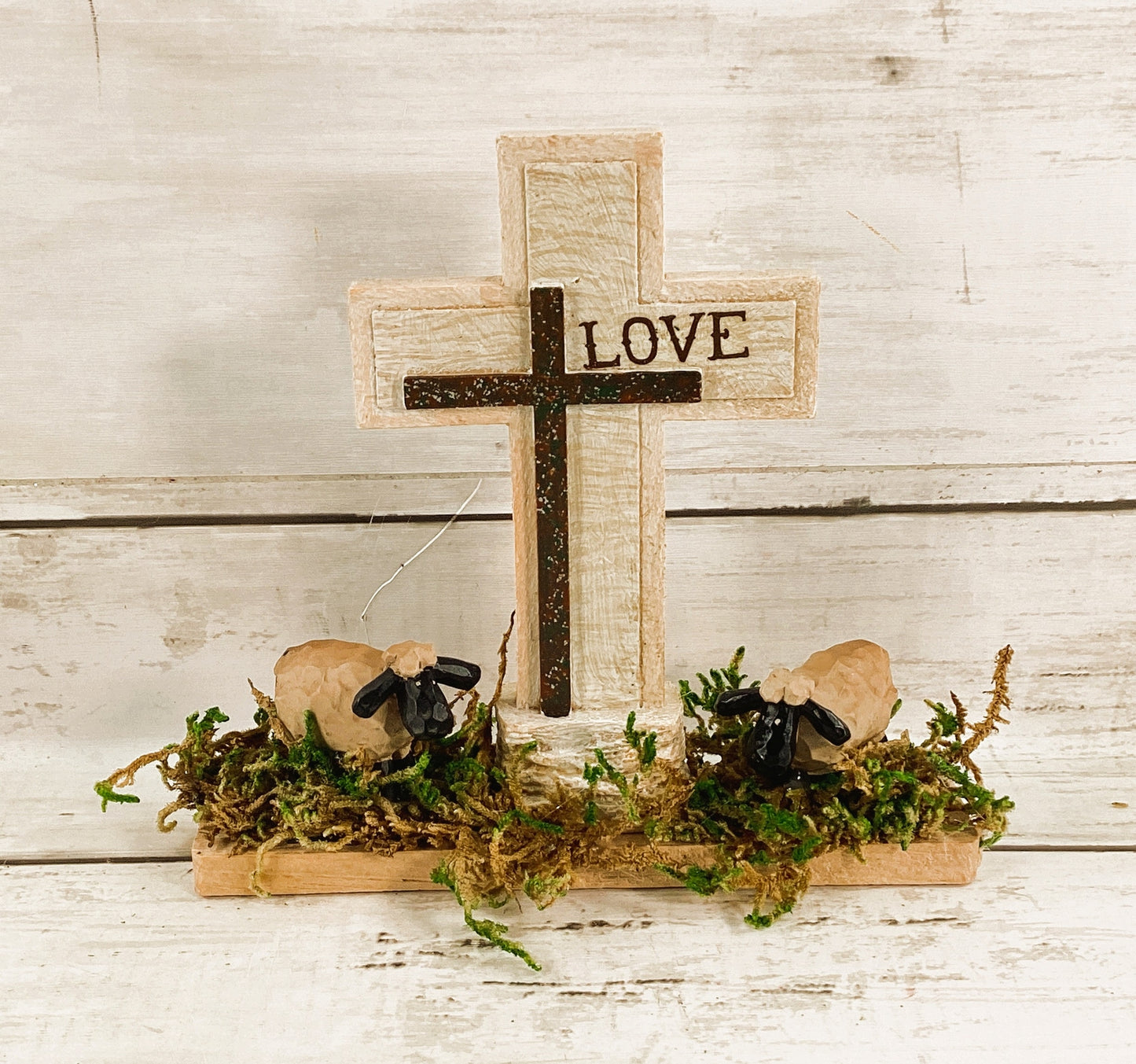 AGD Easter Decor -  LOVE Resurrection Sheep Display