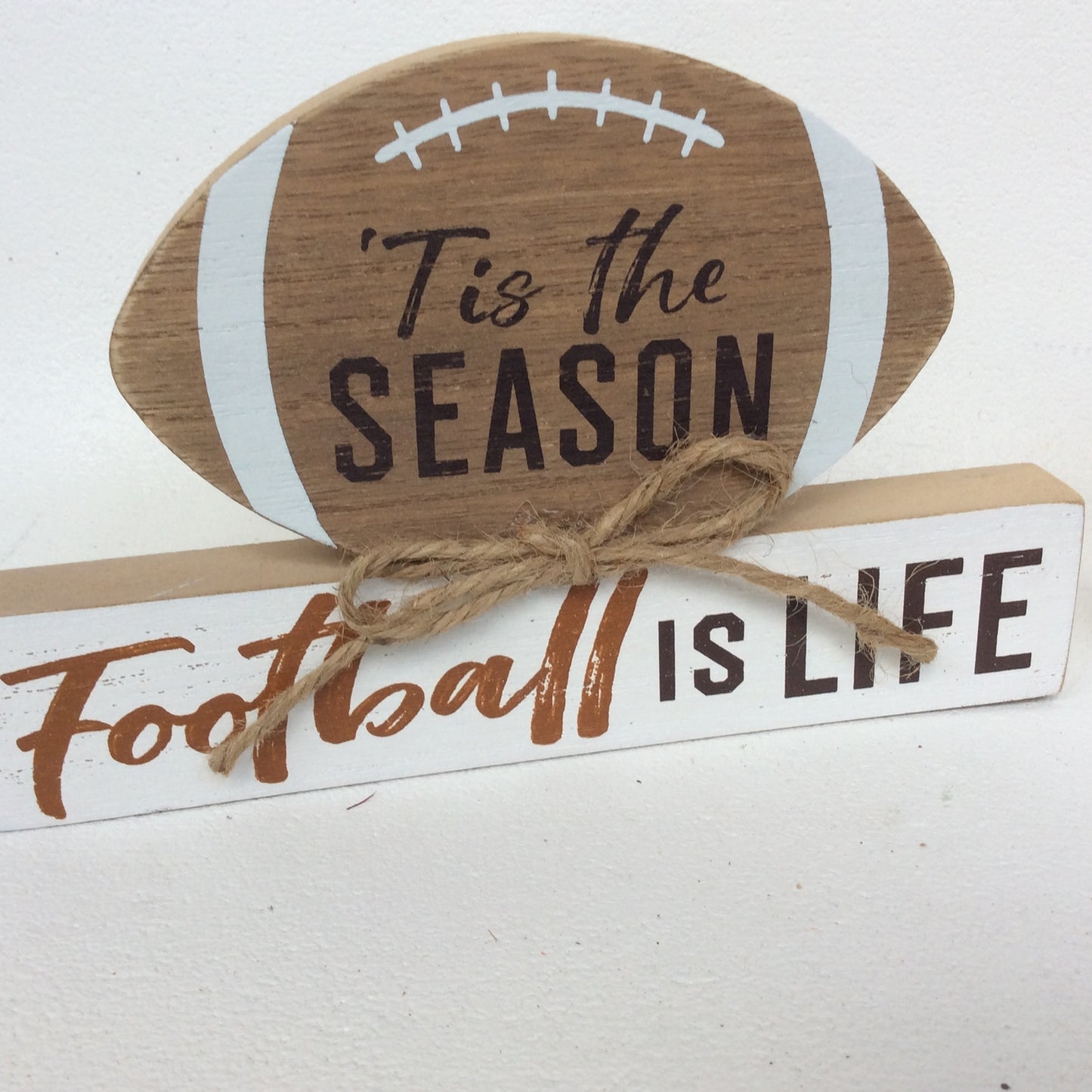 AGD Fall Decor - Football Serious Fans Signs 2pc Set