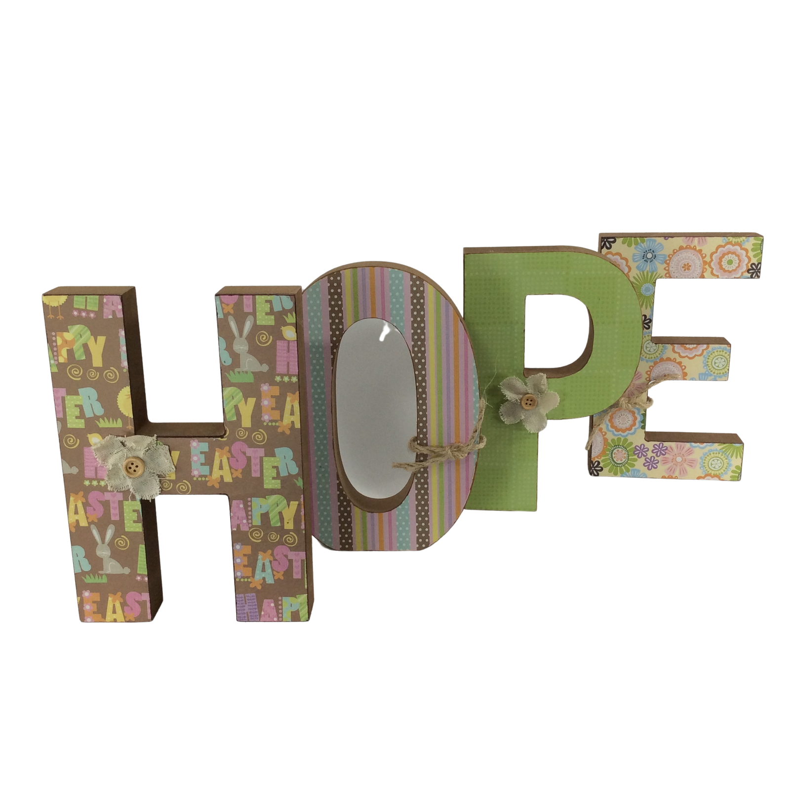 AGD Easter Decor - Chunky HOPE Letters Display