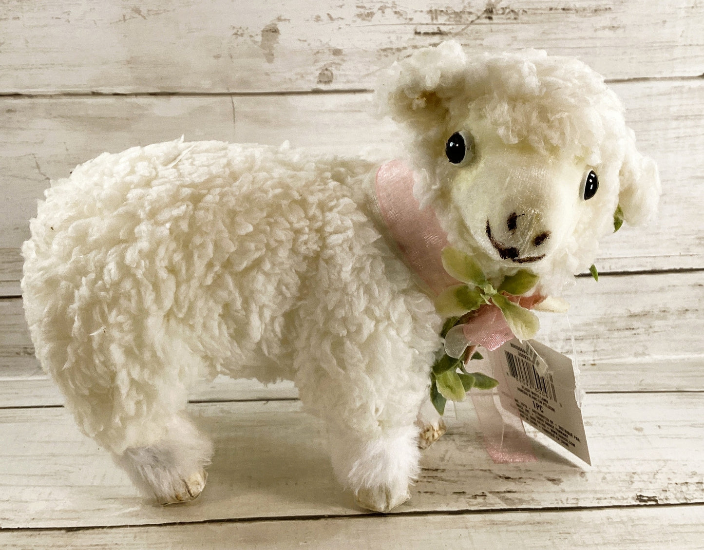 Easter Decor - Plush Lamb About the Lamb He Lives Sign 3pc BUNDLE