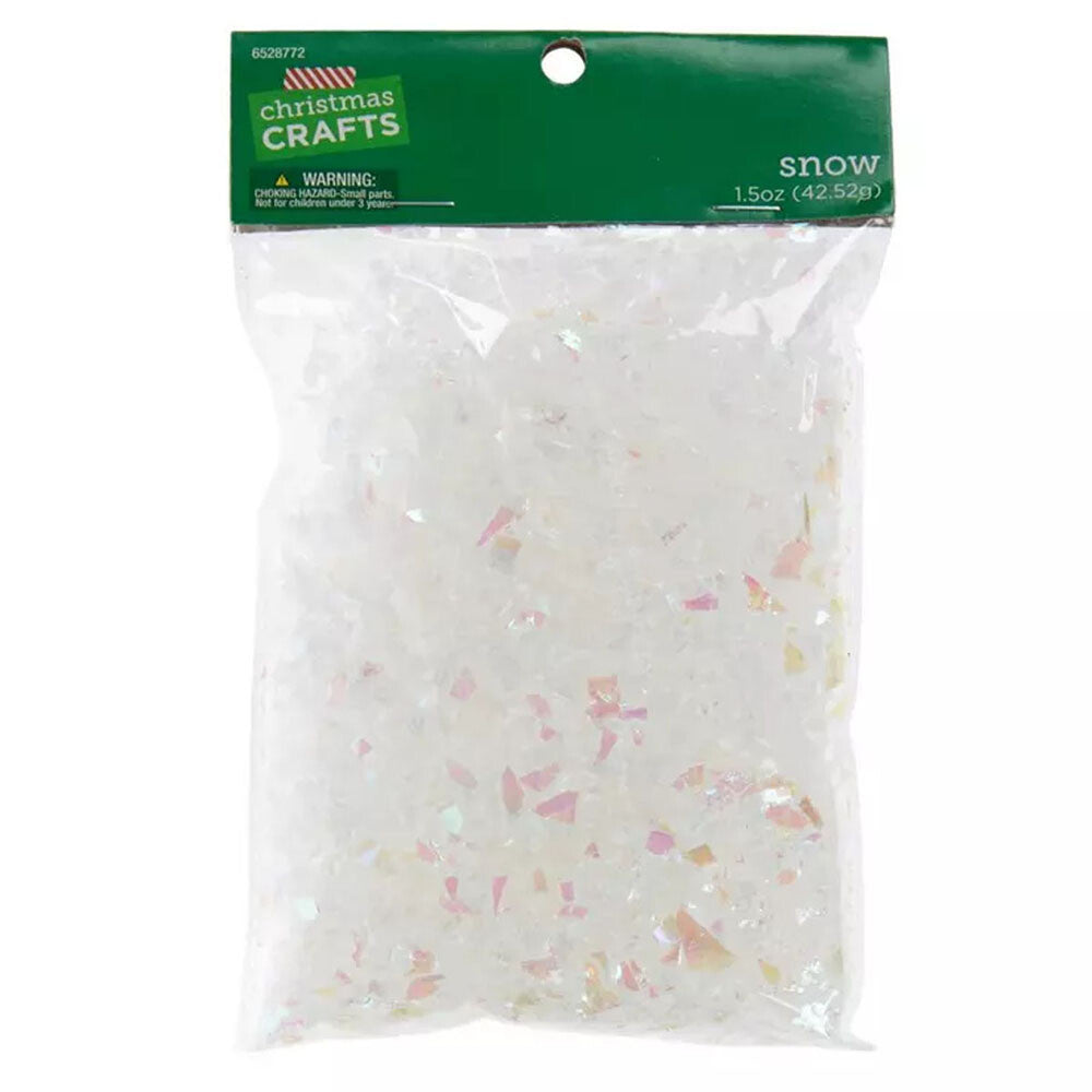 HL Craft Supply - White PVC Faux Iridescent  for Snow-globe or Village 1.5oz