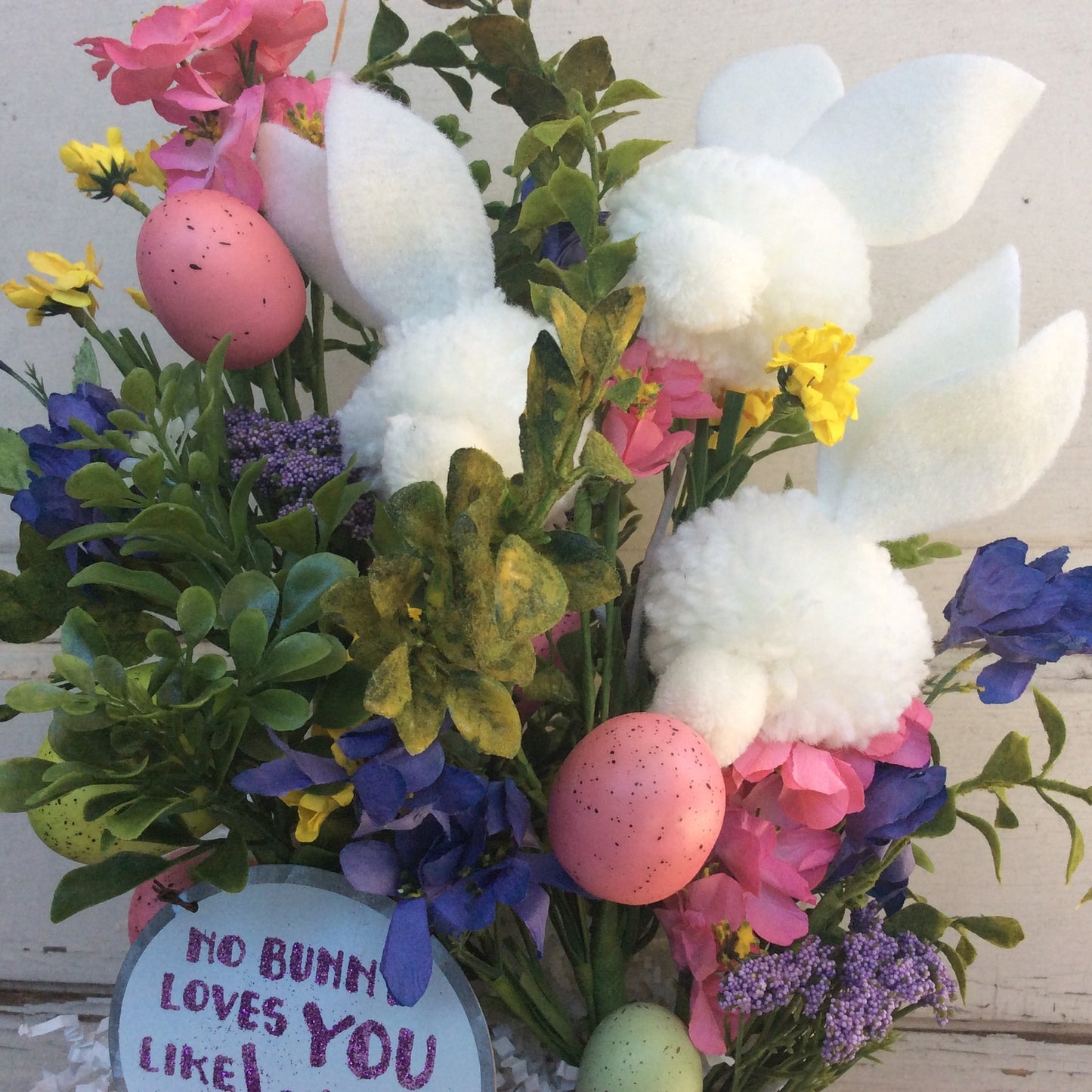 AGD Easter Decor –  No Bunny Loves You Like Jesus Floral Display