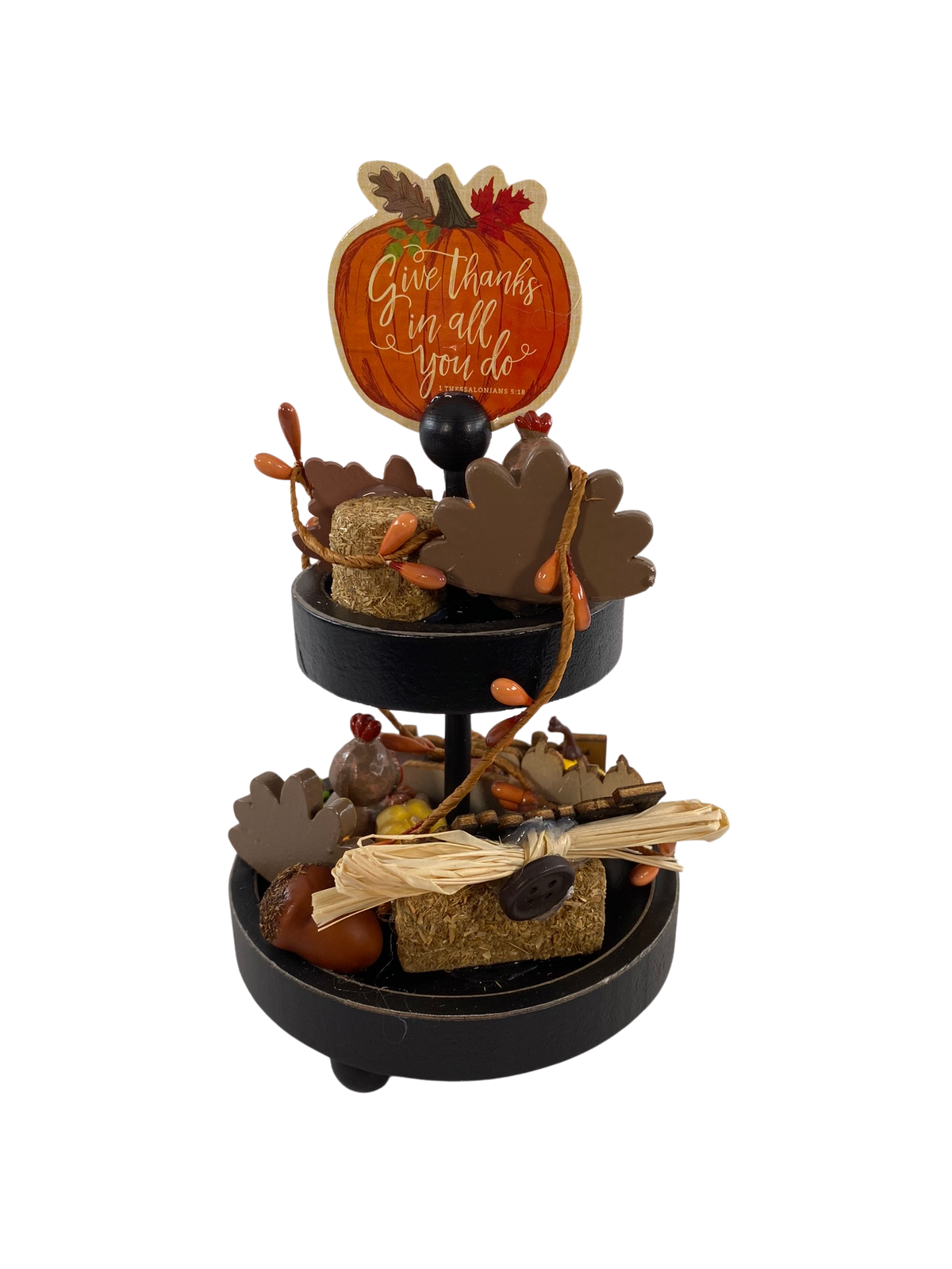 AGD Fall Decor - Small Miniature Tier Tray Complete Display