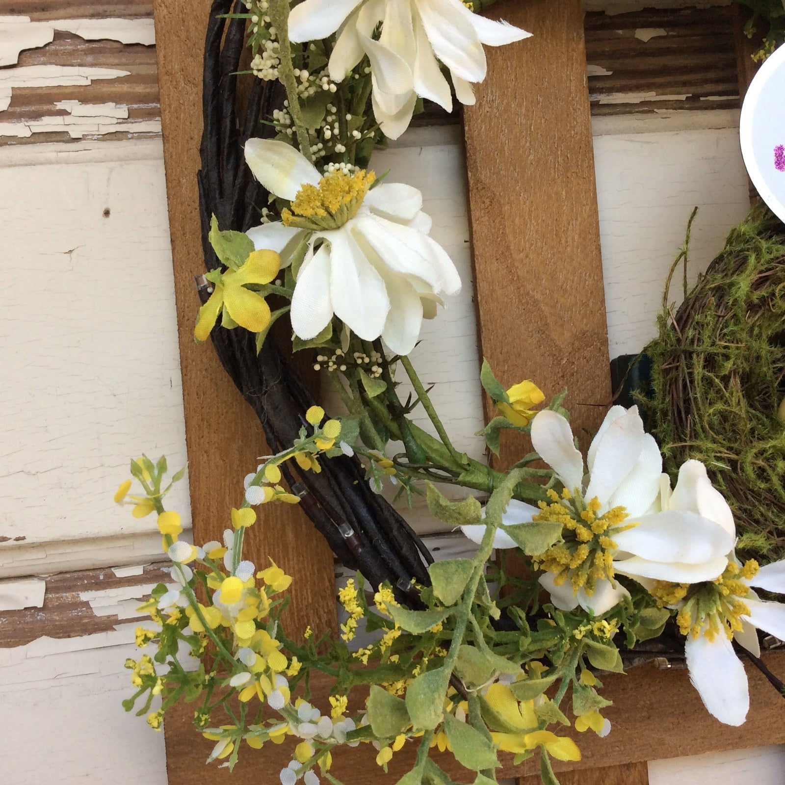 AGD Easter Decor - No Bunny Loves You Like Jesus Fence Lighted Wreath