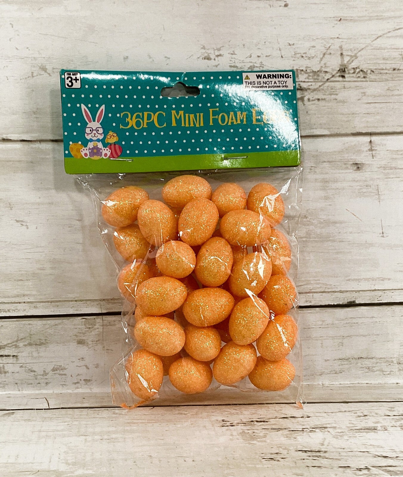 DT Easter Craft Supply - Small Foam Glitter Eggs 36pc