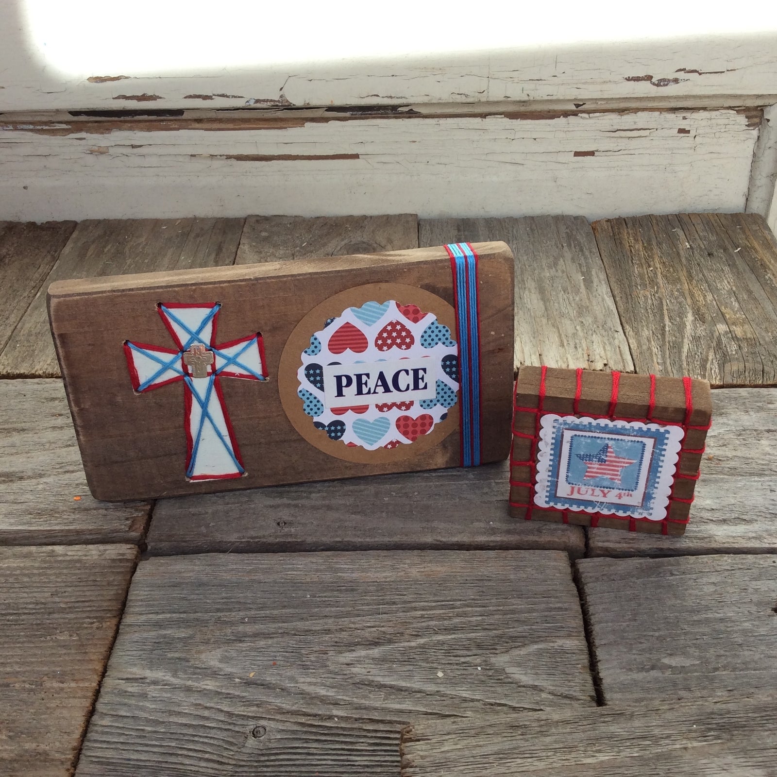 AGD Patriotic Decor - Prim Freedom Happy July 4th Display