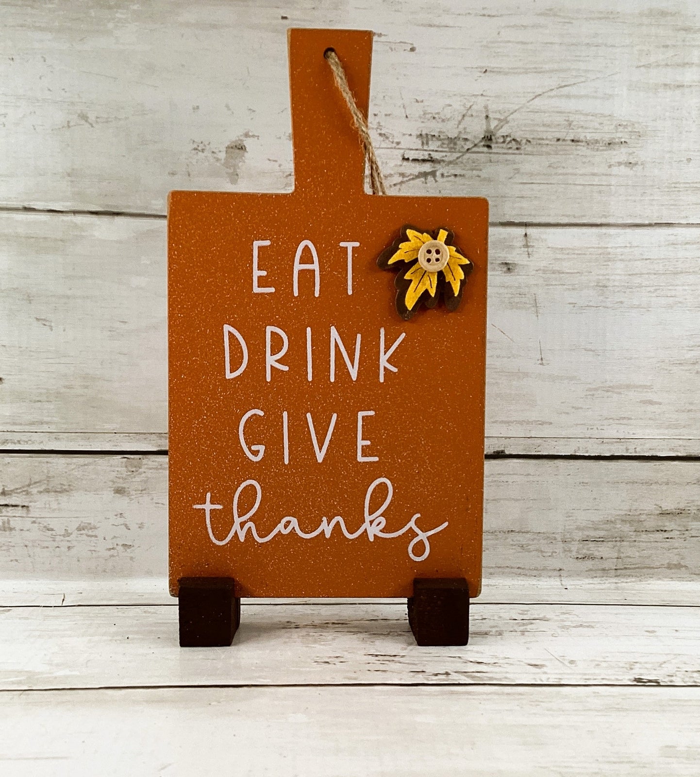 AGD Fall Decor - Eat Drink Give Thanks Happy Fall Small Cutting Board