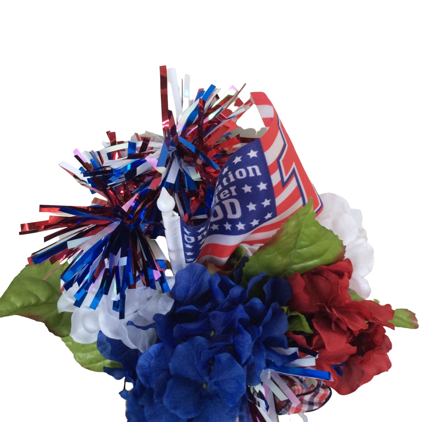 AGD Patriotic Decor - One Nation Under God Floral Centerpiece