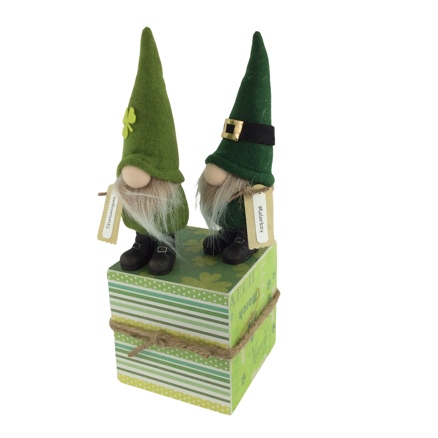 AGD St Patrick Decor - Irish Leprechaun Shenanigans Malarkey Gnomes
