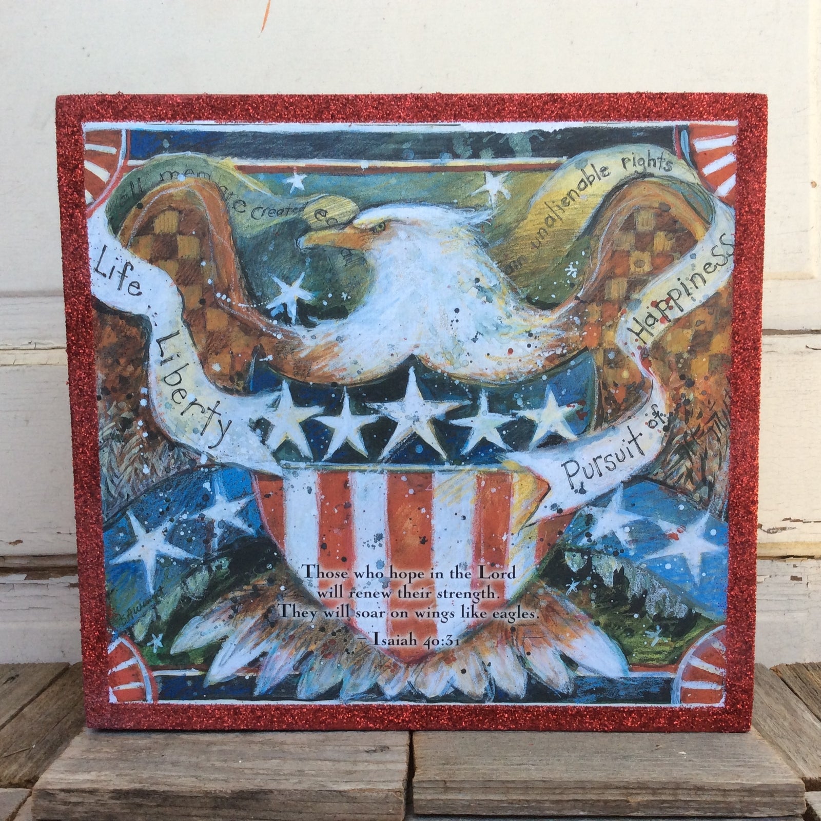 AGD Patriotic Decor - Hope In The Lord Isaiah 40:31