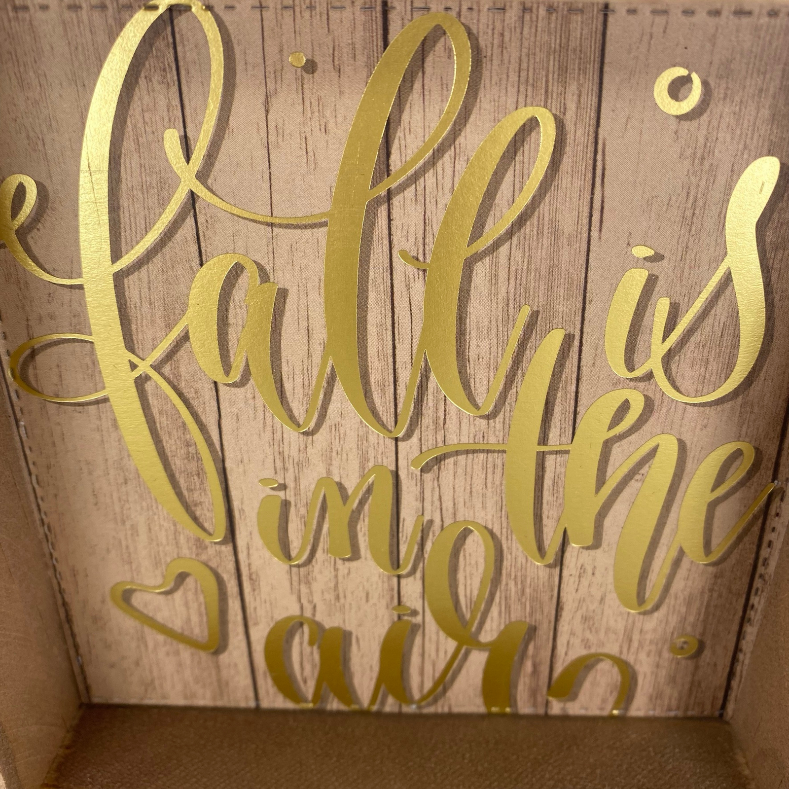 AGD Fall Decor - Pumpkin Spice 3-D Reversible Wood Box Sign