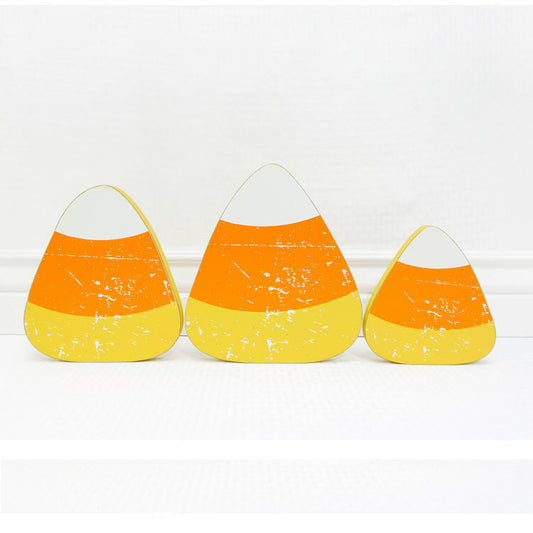 Adams & Co. Halloween Decor - Trio Candy Corn Set