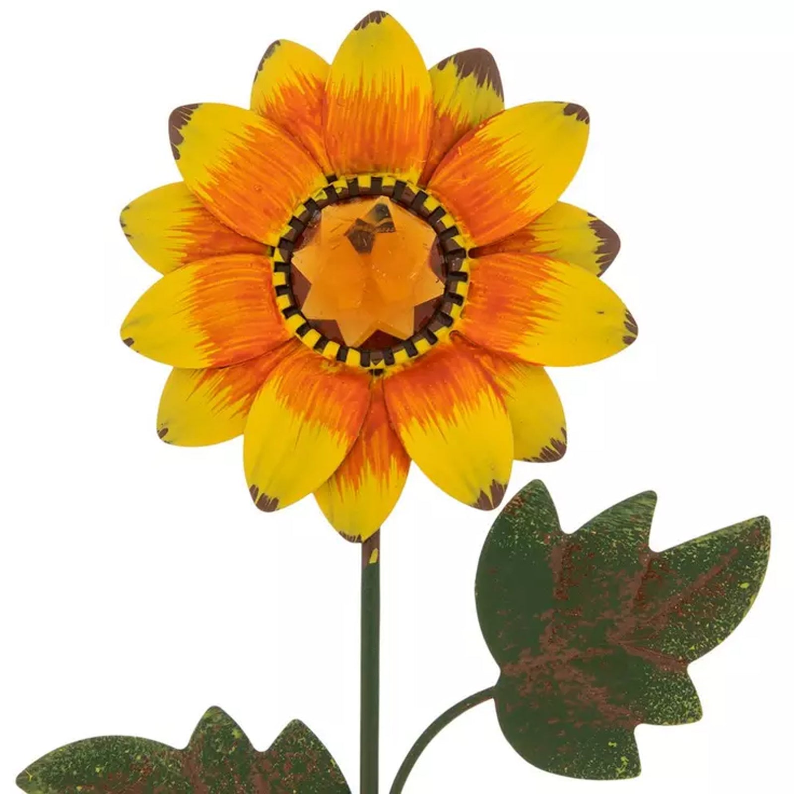 HL Fall Decor - Harvest Sunflower Metal Plant Pick