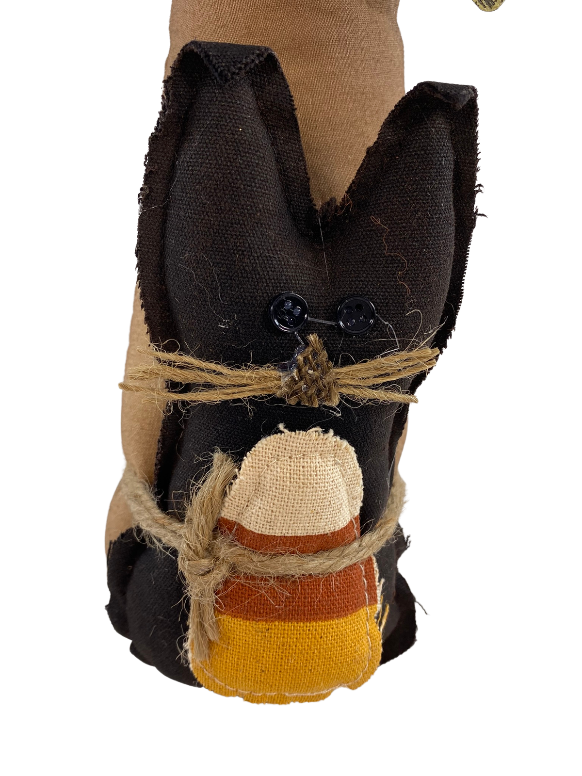 AGD Halloween Decor - Prim Freaking Meow Fabric Barn Cat Doll