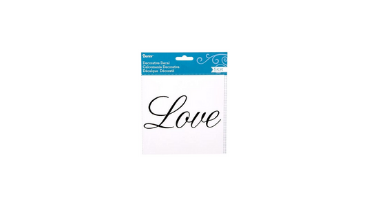 Darice Craft Supply - Love Script Word Decal Sticker
