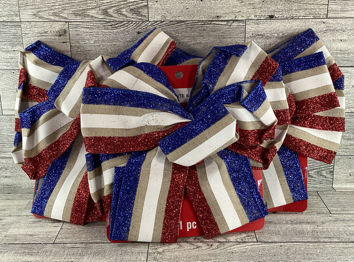 Michaels Craft Supply - Red White Blue Wreath Bows 3pc Set