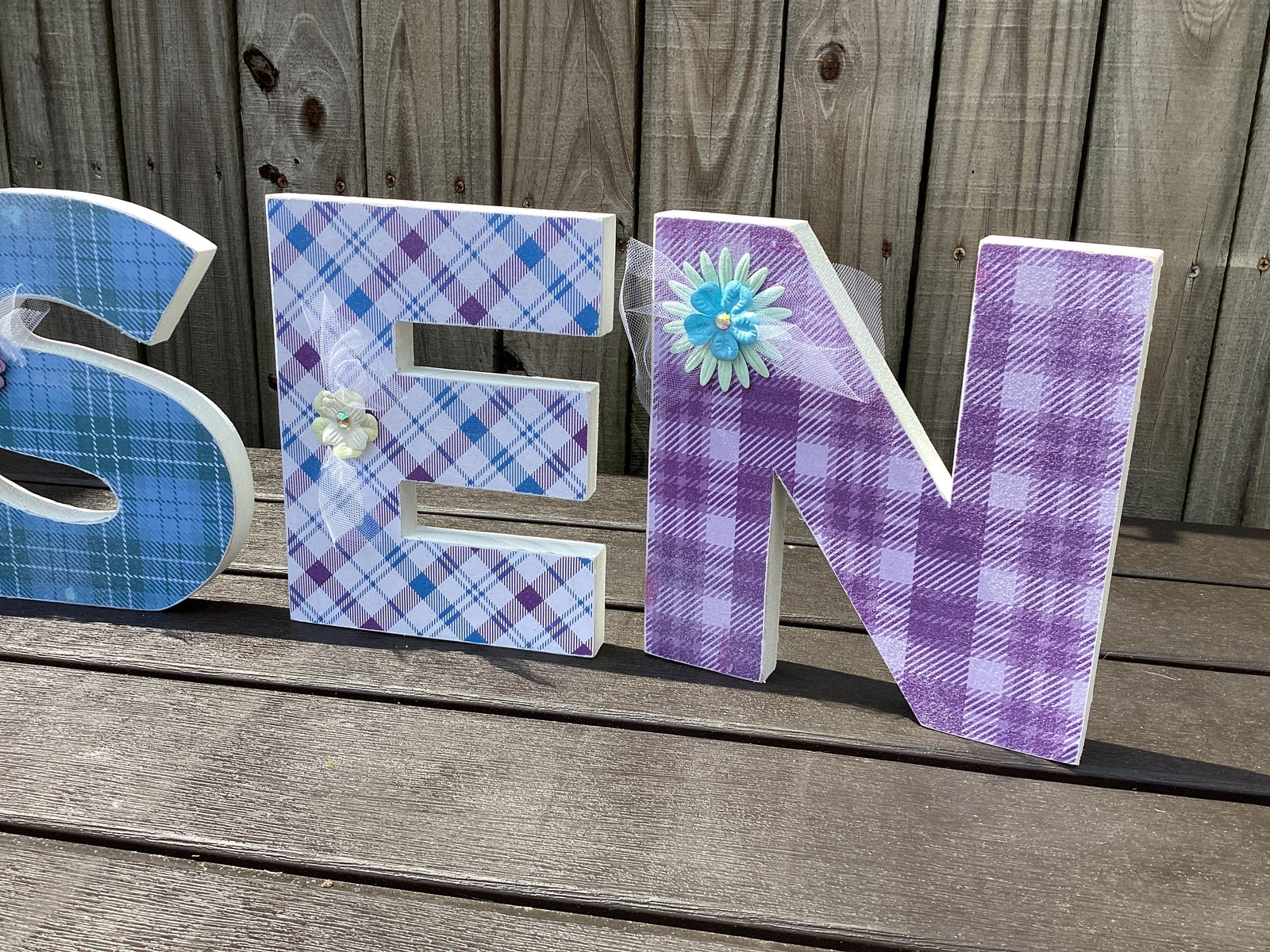 AGD Easter Decor - Chunky Wood RISEN Letter Word Tabletop Display
