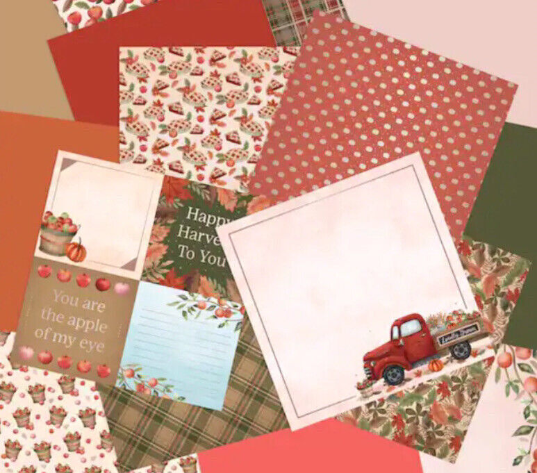 Recollections Scrapbook Supply - Fall Apple Orchard 12 x 12-inch Paper Pad