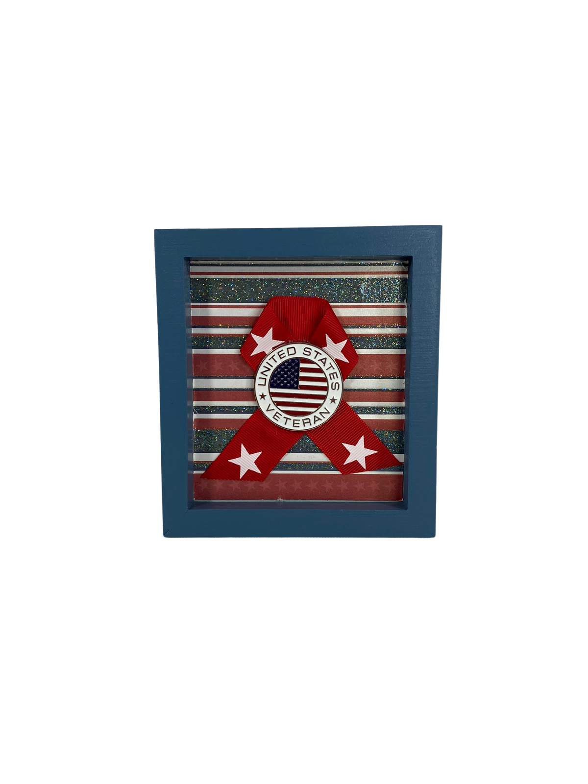 AGD Patriotic Decor - United States Veteran Inset Box Sign