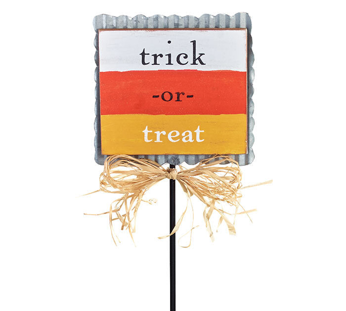 Burton Halloween Decor - Corrugated Candy Corn Pick Sign