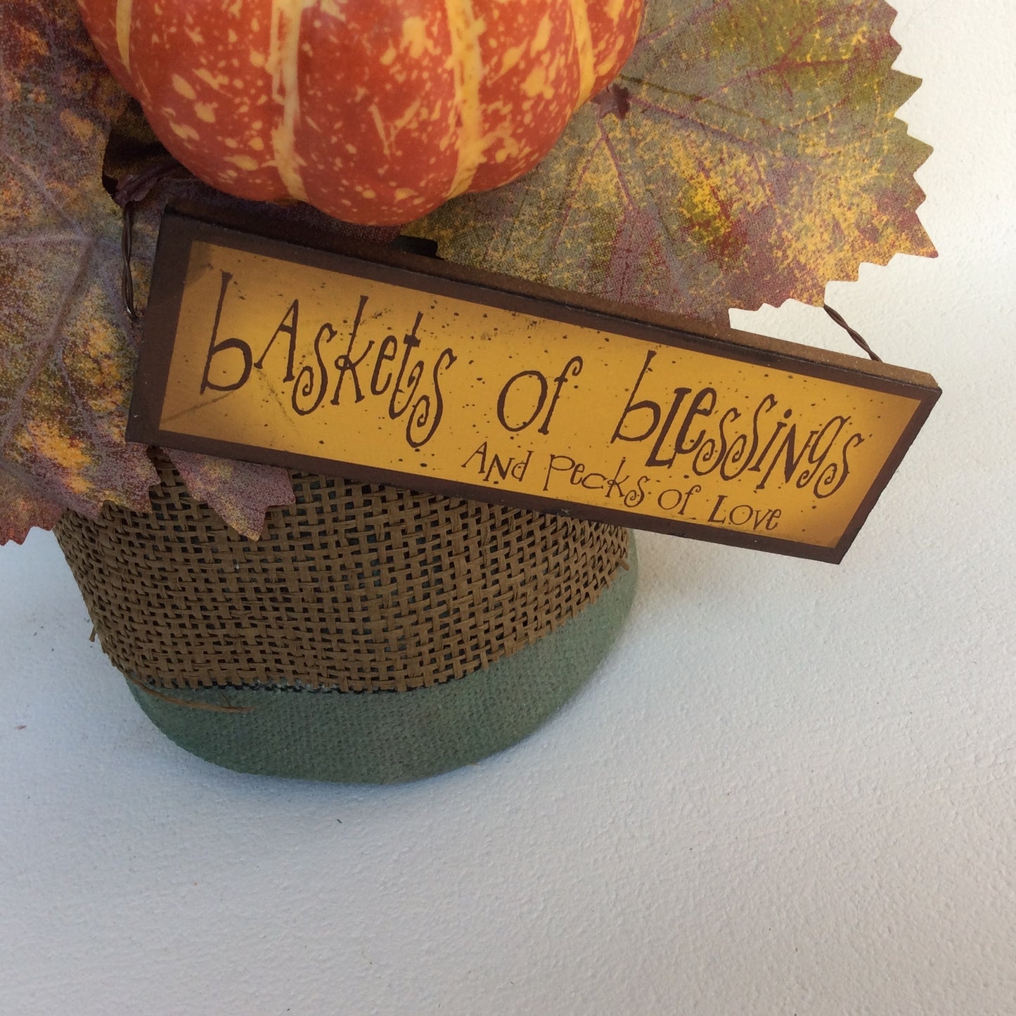 AGD Fall Decor - Gather & Harvest Canvas Floral Flower Display