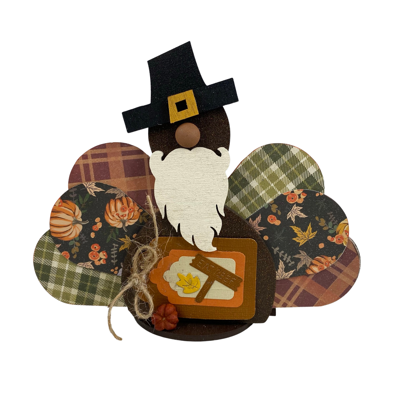 AGD Fall Decor - Eat Beef Turkey Gnome Sitter