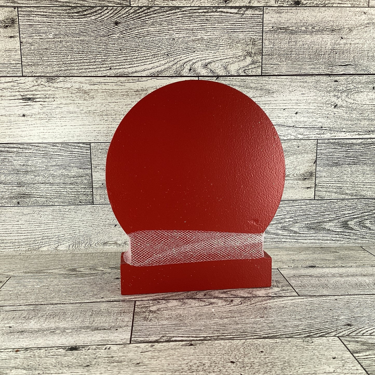 AGD Christmas Decor - Gingerbread Man Dry Snow Globe Wood Shaker