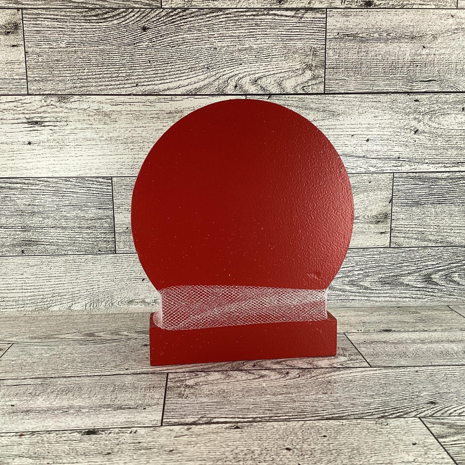 AGD Christmas Decor - Gingerbread Man Dry Snow Globe Wood Shaker