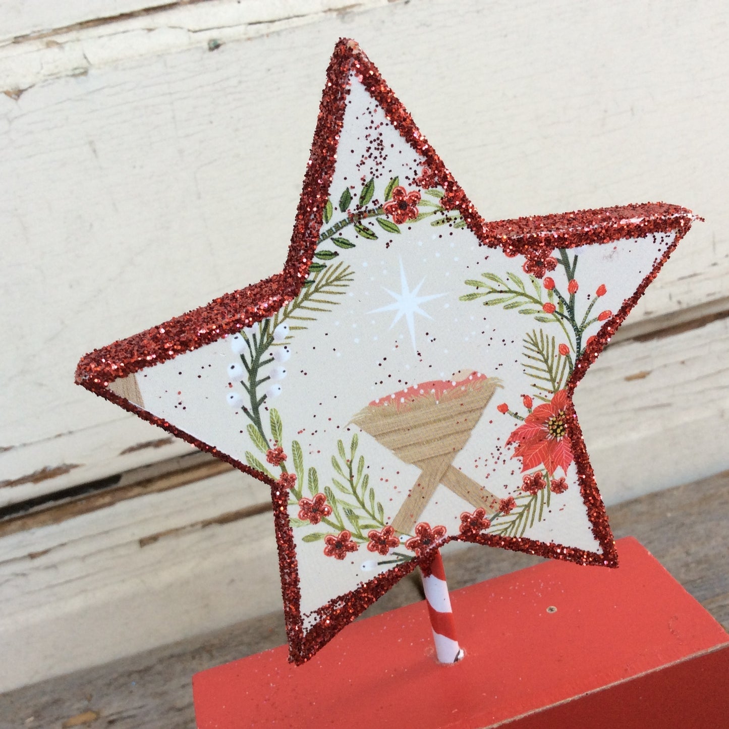 AGD Christmas Decor – Believe Nativity Manger Star