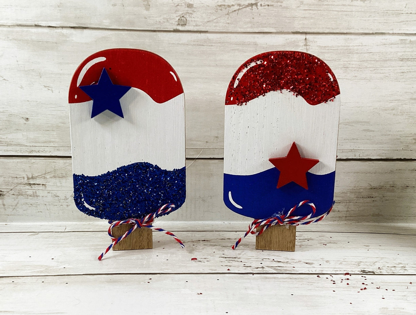AGD Patriotic Decor - Popsicle Ice Cream Truck Sweet Freedom 4pc