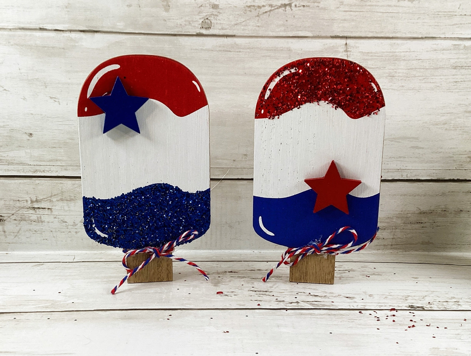 AGD Patriotic Decor - Popsicle Ice Cream Truck Sweet Freedom 4pc